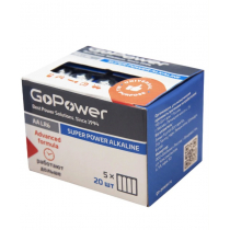 Батарейки GoPower LR6 AA BOX20 Shrink 4 Alkaline 1.5V от магазина RiggerShop
