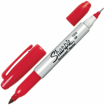 Маркер перманентный Sharpie twin tip (красный) от магазина RiggerShop