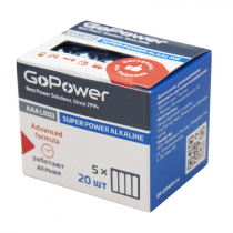 Батарейки GoPower LR03 AAA BOX20 Shrink 4 Alkaline 1.5V от магазина RiggerShop