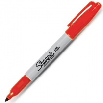 Маркер перманентный Sharpie fine (красный) от магазина RiggerShop