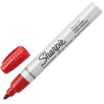 Маркер перманентный Sharpie Metal Barrel (красный) от магазина RiggerShop