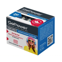 Батарейки GoPower LR03 AAA BOX20 Shrink 4 Alkaline 1.5V от магазина RiggerShop